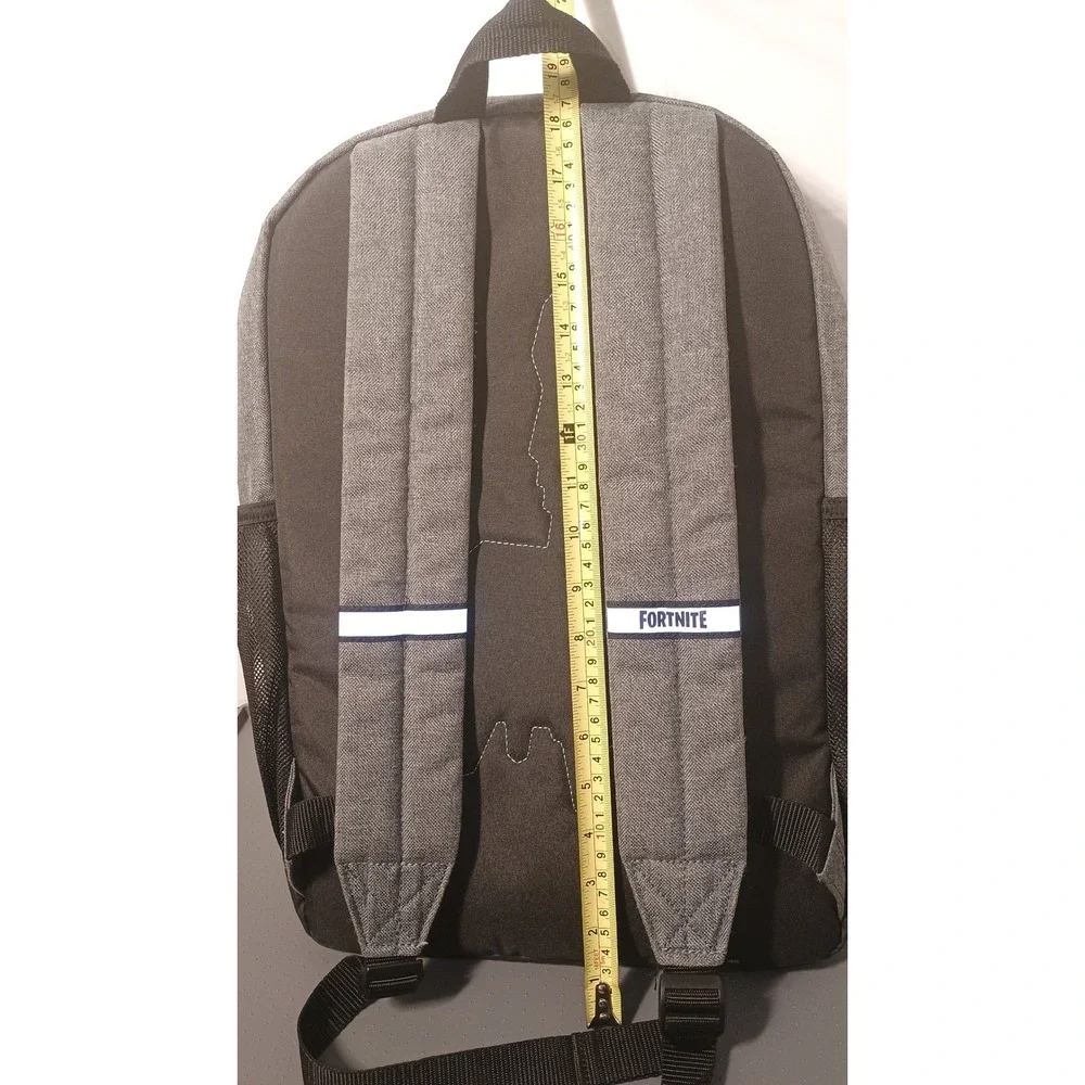 Fortnite Backpack Unisex Kids Large Gray Excellent Where We Droppin Graphic